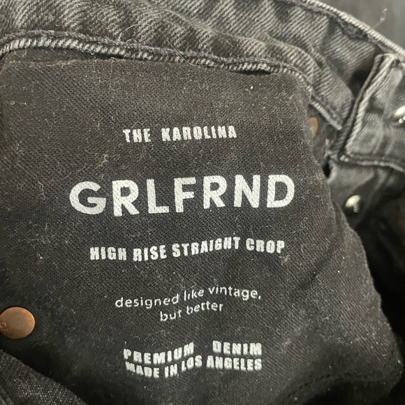 GRLFRND Karolina High Rise Straight Crop Jean in East Side - Picture 8 of 11